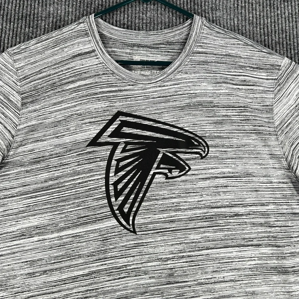 Atlanta Falcons‎ Shirt Mens Large Gray Short Sleeve Nike Dri Fit NFL Football